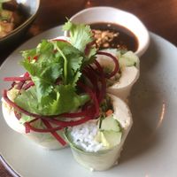 Tapas: summer rolls   at Soy Club in Stuttgart
