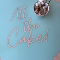 Table design   at Let Them See Cake in Cardiff