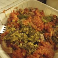 Walnut Spaghetti (comes with this awesome bread that is not pictured) at Alkaline Allie in Cincinnati