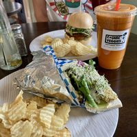 Delicious freshly made food   at Cosmic Veggies in Oak Harbor