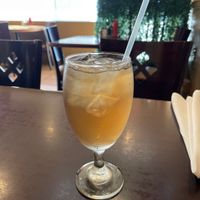 Lemongrass Ice Tea  at Peppers Thai Cuisine in Palm Springs