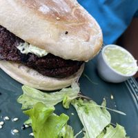 Beet burgerrs  at Mela Canela - Sintra Centre in Sintra