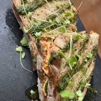 Scrambled tofu with sun-dried tomato toastie  at Mela Canela - Sintra Centre in Sintra