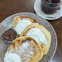 Pancakes with "Nutella" and coconut cream at Mela Canela - Sintra Centre in Sintra