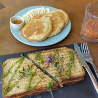 My toast was had tofu and sun dried tomatoes, but there were several options at Mela Canela - Sintra Centre in Sintra