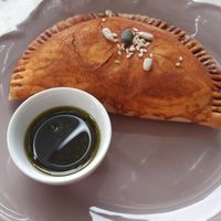 Tofu inside... had 3 different options at Mela Canela - Sintra Centre in Sintra