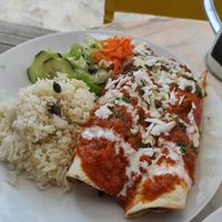 Enchillada with black beans and mushrooms at Mela Canela - Sintra Centre in Sintra