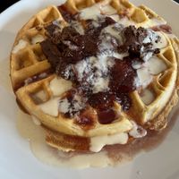 Amore waffles  at Bed Head Vegan Brunch House in Bethlehem