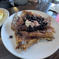 Special of the day-blueberry cheesecake French toastt  at Bed Head Vegan Brunch House in Bethlehem