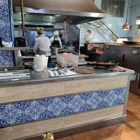 Kitchen at La Pepica in Valencia