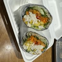 Tofu fruity sushi burritoo  at Rolltation - The Tenor in Toronto