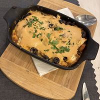 Vegan moussaka   at The Crazy Family in Burgas