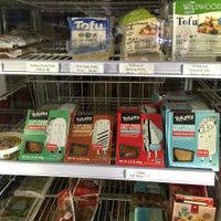 Freezer section  at Kent Natural Foods Co-op in Kent