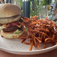 Whopper and fries  at La Gula By The Hungry Tapir in Kuala Lumpur