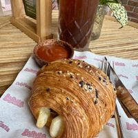 Cheese sausage croissant 🤤  at La Gula By The Hungry Tapir in Kuala Lumpur