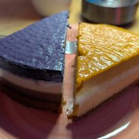 Mango & blueberry cashew cheesecakes at La Gula By The Hungry Tapir in Kuala Lumpur