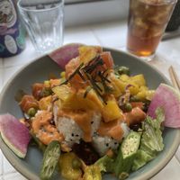 Mango sushi bowl   at Wanaka in Hong Kong Island