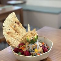 Avocado dragon fruit sushi bowl   at Wanaka in Hong Kong Island