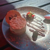 Vegan Biscoff Cheesecake (gorgeous!) at The Space Invader in Crewe