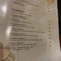 Vegan appetizers   at Royal Maharaja in Oppenheim