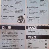 Menu at Oh My Greek! in Geneva
