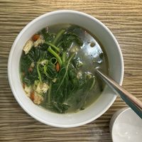 Amaranth greens with soup  at Loke Yuen in Kuala Lumpur
