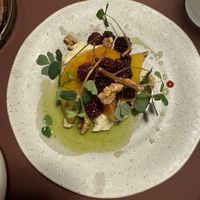 Golden beet salad   at Theo in Copenhagen
