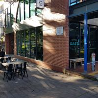 Outside at Sweet Bones Bakery Cafe in Scullin