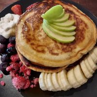 Pancakes at Sweet Bones Bakery Cafe in Scullin
