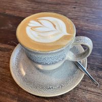 Almond Latte  at Sweet Bones Bakery Cafe in Scullin