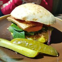 Bacon Cheese Burger at Sweet Bones Bakery Cafe in Scullin
