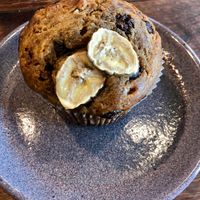 Banana choc muffin 🤤 at Sweet Bones Bakery Cafe in Scullin
