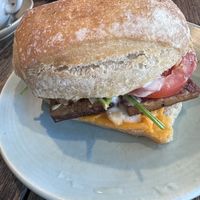 Vegan ‘cheese and bacon'  at Sweet Bones Bakery Cafe in Scullin