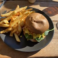 Brekky burger  at Scullin Sweet Bones in Scullin
