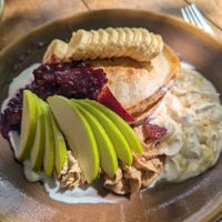 Pancakes at Sweet Bones Bakery Cafe in Scullin