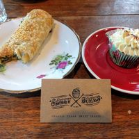 pumpkin pastry & carrot cupcake at Scullin Sweet Bones in Scullin