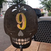 Table number at Scullin Sweet Bones in Scullin