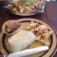Burrito and nachos at Sweet Bones Bakery Cafe in Scullin