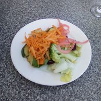 Salad at Restaurant Sunkosi in Helsinki