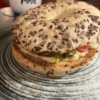Vegan Avo bagel   at Urban Coffee Lab in Bolzano