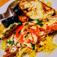 Seitan and rice gratin at Ta-im in Tokyo