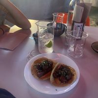 squash tacos with vegan chipotle sauce   at Duro De Matar in Lisbon