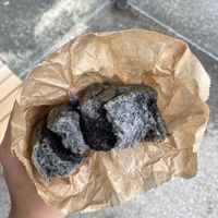 black sesame roll  at Meraki in Grenoble