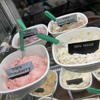 tofu spreads  at Tompkins Square Bagels in New York City
