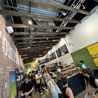inside  at Tompkins Square Bagels in New York City