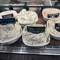 Tofu cream cheeses  at Tompkins Square Bagels in New York City