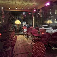 Such a cozy glassed in “outdoor” terrace   at Rosetta's in Stockholm