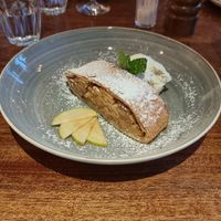 Apple Strudel at Schnitzelei Mitte in Berlin