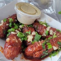Vegan wings (BBQ) at Noble Pie Parlor Midtown in Reno