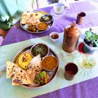 Another vegan Thali 🩷 at Marwari Indian Food in Tepoztlan